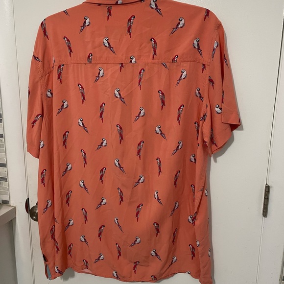 Jimmy Buffett Margaritaville Men’s XXL short Sleeve Button Up Parrot print shirt - Picture 6 of 8